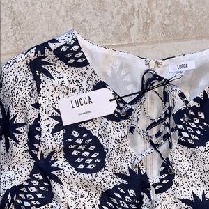 Lucca Pineapple Romper - Large